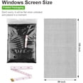 thumbnail image 2 of Replacement Window Screens, 59X106 Inch Durable Window Screen Mesh for Patio Porch Door Windows, DIY Adjustable Fiberglass Screen Repair Kit Sliding Net Roll Pet, Black by, 2 of 7