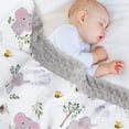 thumbnail image 5 of BORITAR Baby Blanket for Boys Girls Super Soft Double Layer Minky with Dotted Backing, Lovely Grey Elephant Animal Design Blanket for Toddler Newborn 30 x 40 Inch(75x100cm), 5 of 6