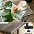 thumbnail image 4 of C Shaped End Table, Side Table for Couch and Bed, Small Side Table for Small Spaces, Living Room, Bedroom, Rustic Snack Table, 4 of 8