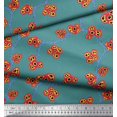 thumbnail image 3 of Soimoi Velvet Fabric Flower Artistic Print Fabric by Yard 58 Inch Wide, 3 of 3