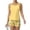 Ginger, variant on Tankini Swimsuits for Women Sunflower Print Crew Neck Drawstring Sporty Bathing Suit Beach Summer Two Piece Swimsuit Gold XL