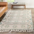 thumbnail image 4 of Contemporary Izhobert Collection Area Rug Aquamarine-White - 2'7"x10', 4 of 5