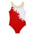 thumbnail image 2 of Alvivi Girls Sequins Ballet Dance Leotard Gymnastics Bodysuit Figure Ice Skating Unitard Red 10, 2 of 5