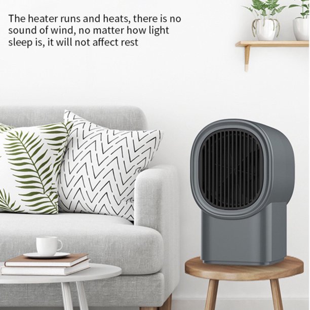1PCS Desktop Heater Mini Small Space Heater Electric Leafless Hot Fan for  Room Home Office US Plug, Black - Walmart.com
