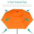 Best Choice Products 10ft Solar Powered Outdoor Patio Umbrella w/ LED