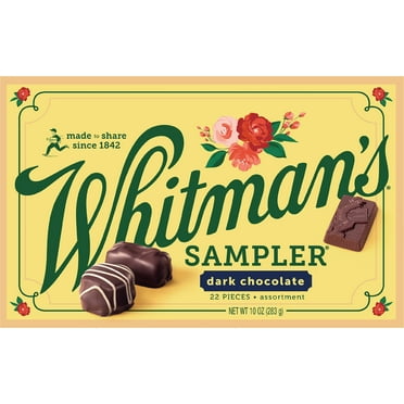 Whitman's Sampler Assortment Dark Chocolate, 22 count, 10 oz