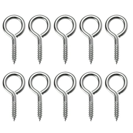 

Amosfun 25pcs Small Screw Eye Threaded Hooks Peg Bails Eye Bolts Hook Jewelry Making Accessary for DIY Craft (Silver)