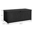thumbnail image 7 of SONGMY 150 Gallon Deck Box Resin Outdoor Storage Box Waterproof Storage Container for Patio Furniture Cushions, 7 of 7