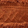 thumbnail image 3 of Baxton Studio Curlew Orange Handwoven Cotton Pouf Ottoman, 3 of 6