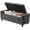 gray, variant on 46" Storage Ottoman Bench with Hidden Compartment & Side Pocket,400 lbs Capacity,Safety Hinge,Multi-Functional End of Bed/Entryway Storage,Beige