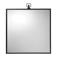 thumbnail image 1 of Benzara BM241228 Wall Mirror with Sleek Metal Frame & Loop Hook, Black, 1 of 1