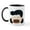 White/Black Inside, variant on CafePress - Peanuts Lucy Frustrated Emoji - 11 oz Ceramic Mug - Novelty Coffee Tea Cup