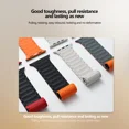 thumbnail image 7 of Magnetic Silicone Strap for Apple Watch Band Ultra 2 49mm 45mm 41mm Bracelet for Iwatch Series 9 8 7 6 SE 5 4 38 42mm 44mm 40mm (Grey Orange,38mm 40mm 41mm), 7 of 7