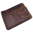 thumbnail image 5 of 1PC Leather Knife Roll Storage Bag Seal carving knife Case Roll Pouch Brown US, 5 of 11