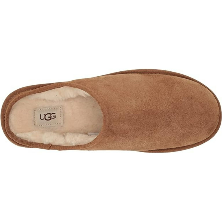 新品 UGG CLASSIC SLIPPER 24cm サイズ7 UGG WOMEN CLASSIC SLIPPER GREY GRAY SHEARLING MOCCASIN SHOE