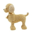 thumbnail image 3 of Estatua de resina de perro con cuentas, escultura de animal para comedor, decoración del hogar, figura de escritorio para Dorado, 3 of 9