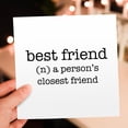 thumbnail image 7 of 3drose, Definition of Best Friend. a Persons Closest Friend., 12 Greeting Cards with Envelopes, 7 of 7