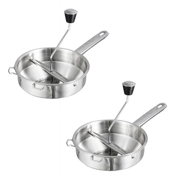 2X Rotativo de Alimentos de Acero Inoxidable para Hacer Puré O Sopas de Verduras Tomates Herramientas Creativas para El Hogar