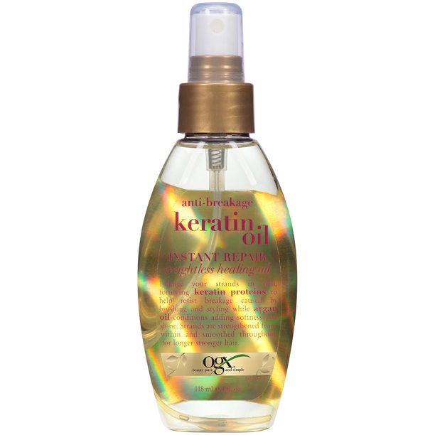 OGX Shimmering Keratin Oil, Ever Straight Brazilian Keratin Therapy