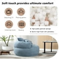 thumbnail image 3 of Villeston Amour Mid-Century Chenille Tufted Barrel Chair with Cushion and Pillows, Blue, 3 of 6