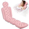 thumbnail image 1 of Almohada de baño para todo el cuerpo VOXOR rosa con bolsa de lavandería de 60 x 40 cm, 1 of 6