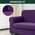thumbnail image 4 of CHUN YI Stretch 2-Piece Checks Sofa Cover with Cushion Cover Slipcover, 4 of 6