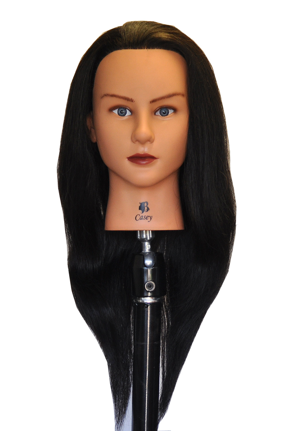 100% Human Hair 18 " Mannequin Head Hairdresser Training Head Manikin Cosmetology Doll Head