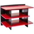 thumbnail image 1 of Legaré Meuble de Jeu pour Enfants et Meuble TV, Unité de Rangement Standard pour Chambre, sous-Sol et Salle de Jeux, Rouge et Noir, 1 of 5