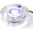 thumbnail image 4 of Amlong Crystal 7 LED Colored Lights Illuminated Round Crystal Display Stand, 4 of 5