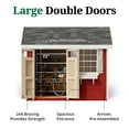 thumbnail image 4 of Little Cottage Co. 8x10 Colonial Pinehurst Shed with Operable Window and Floor, Outdoor Wood Storage Do-It-Yourself Precut Kit, 4 of 14