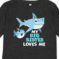 thumbnail image 4 of Inktastic My Big Sister Loves Me with Cute Sharks Boys or Girls Long Sleeve Toddler T-Shirt, 4 of 5