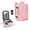 Pink, variant on TRANSLINK Backpack with USB Charging Port, Water Resistant Work Business Laptop Backpack, Airline Approved Carry On Bag for Man and Women, Black