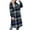 Green, variant on Women Plaid Shacket Jacket Long Corduroy Shirt Casual Lapel Button Down Flannel Trench Coats Green L