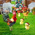 thumbnail image 4 of Christmas Chicken Outdoor Decorations, Christmas Yard Sign with Stakes, Cat Animal Garden Stakes Yard Art for Ground Yard Lawn Porch Sidewalk Xmas Winter Holiday Decorations, 4 of 7