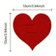 thumbnail image 3 of Manteles individuales de poliéster, decoraciones navideñas, 10 unidades, portacubiertos de fieltro rojo con forma de corazón para San Valentín, fundas para cubiertos, fundas para cuchillos y tenedores, 3 of 6