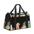thumbnail image 2 of Balery Coffee Gnome (2) Bolsa de Gimnasio para Mujeres, Bolsa de Viaje con Bolsillo Húmedo, Bolsa de Fin de Semana para Mujeres, Bolsa de Viaje Resistente al Agua, 2 of 7
