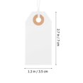 thumbnail image 3 of 100 Pcs Blank Label Hang Tag Labels Small Tags Gift Paper Jewelry Price Clothing Kraft, 3 of 5
