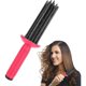 thumbnail image 1 of Herramienta para peinar cabello rizado con peine rizador de 17 dientes para peinados con volumen y agarre antideslizante., 1 of 5