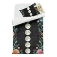 thumbnail image 2 of Moon Phases with Flowers Duvet Cover and Pillowcase Set for Single Bedding, Bedroom Accessories for Kids Teens, 2 of 5