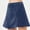 Blue, variant on Qiopertar Women's Casual Skort Shorts Mid Waist Solid Color Skirt Pants Spring Summer Streetwear Comfy Relaxed Fashion Shorts with No Stretch, Gray S