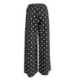 thumbnail image 5 of XINPING Women's Wide Leg Baggy Sweatpants Polka Dot Y2K Casual Trousers Elastic Waist,Drawstring,Loose Pants,Trendy Y2K Pants, 5 of 5