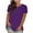 Purple, variant on ZQUUVOU Womens Oversized T Shirts Workout Solid Color Short Sleeve Tops Casual Loose Basic Tees Olive Green