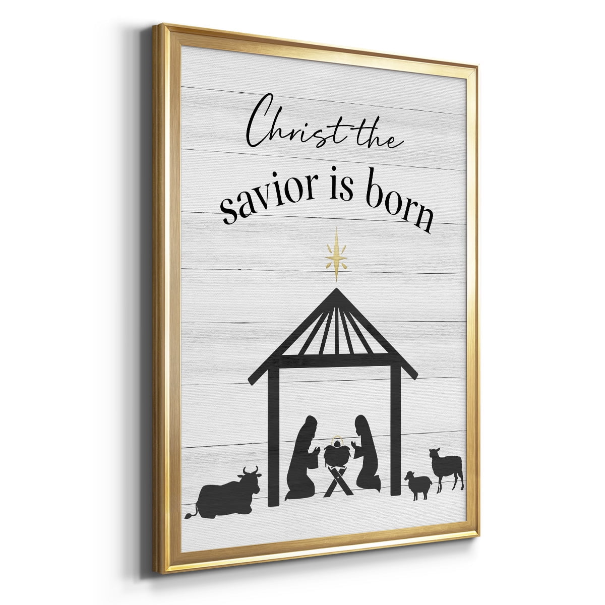 The Savior is Born Premium Framed Print - Ready to Hang