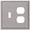 Brushed Nickel, variant on Amerelle 77TDBN Moderne Wallplate 1 Toggle / 1 Duplex Cast Metal Brushed Nickel 1-Pack