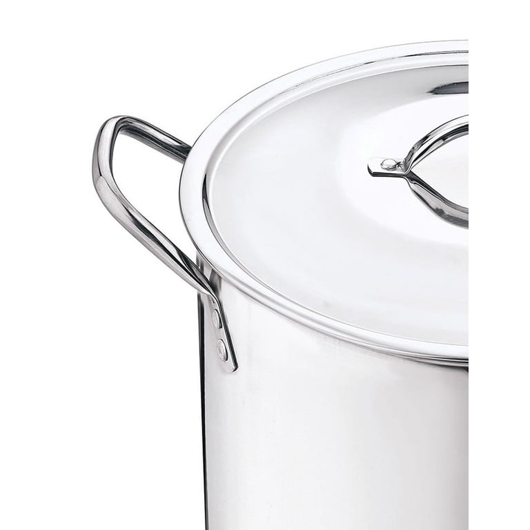 8-Quart Stainless Steel Stock Pot with Lid photo 2