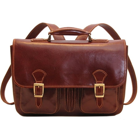 Unisex Prodica Backpack Briefcase in Brown