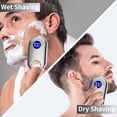 thumbnail image 4 of Maquinilla de afeitar eléctrica para hombres, mini afeitadora eléctrica portátil para hombres, afeitadora en seco y húmedo, recargable por USB, 4 of 7