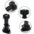 thumbnail image 3 of 24 Pack Black Thicken Plastic Adjustable Furniture Legs with Clip Mount for Kitchen or Bathroom Furniture, Cabinet and Sofa (120-150mm), (HjjnmoY026), 3 of 4