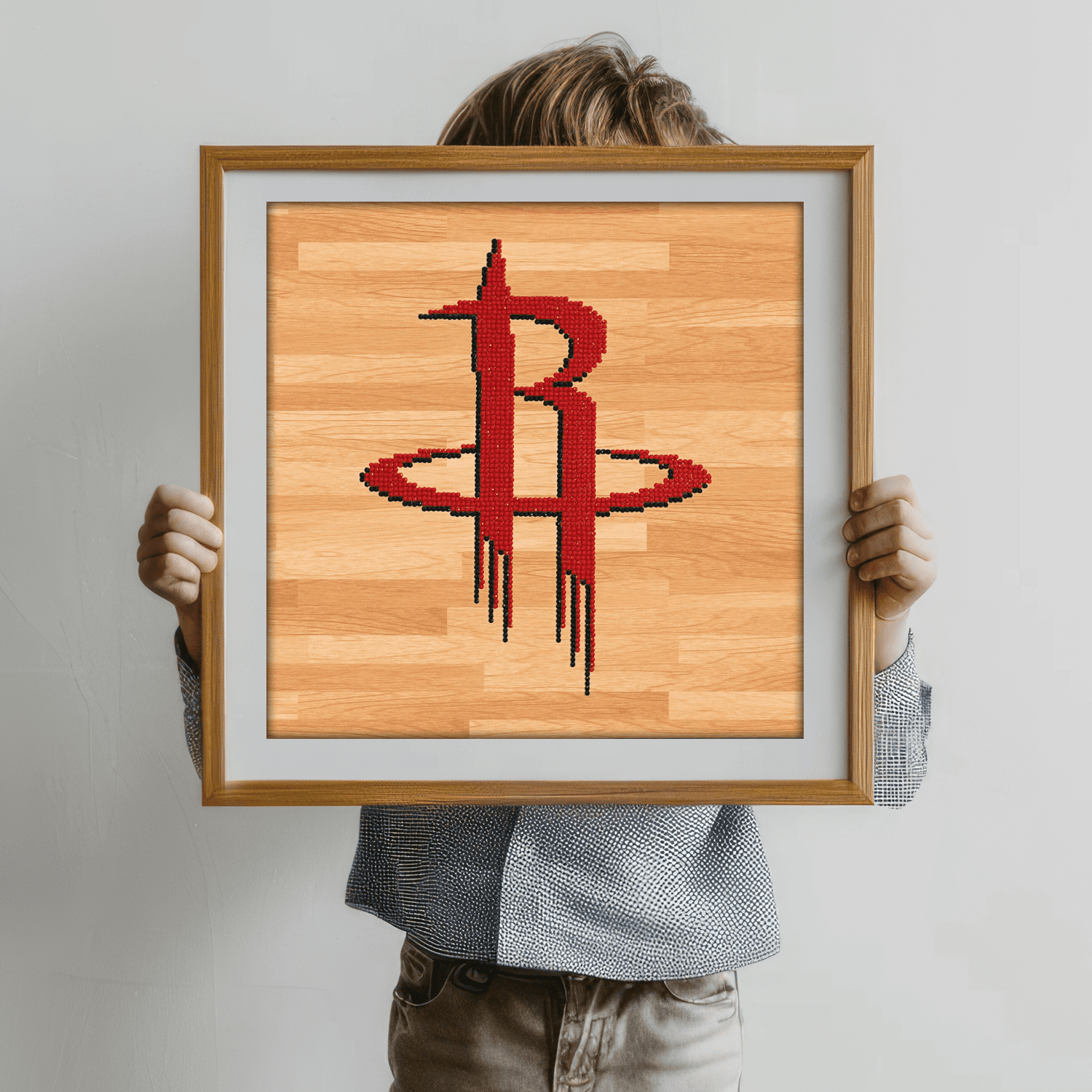 Diamond Dotz NBA Houston Rockets Basketball Diamond Painting Kits for Adults - Diamond Art Kits a Relaxing Creative Craft Kit with Dotz Gems 12.6"x12.6"