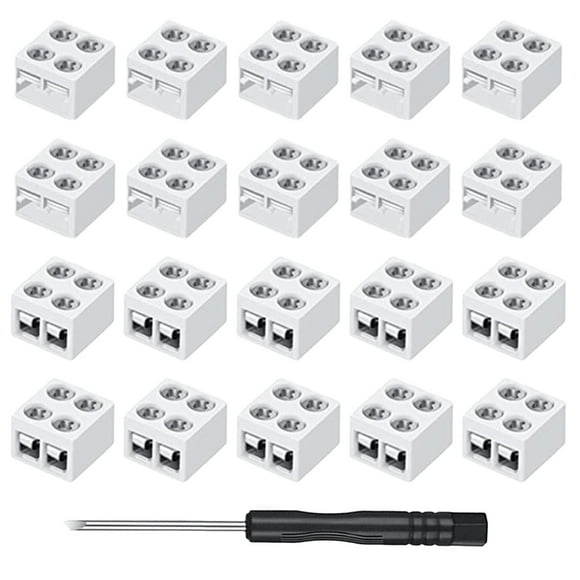 20Pcs Solderless Led Tape Light Connectors For Strip Lights